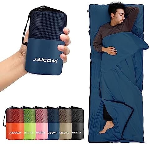 JAICOM Sleeping Bag Liner, Travel Sheets Ultralight Summer Sleeping Bag