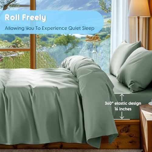 SONORO KATE 1000 Series 100% Egyptian Cotton King Sheet Set,4 Pieces