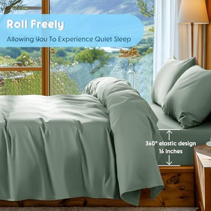 SONORO KATE 1000 Series 100% Egyptian Cotton King Sheet Set,4 Pieces