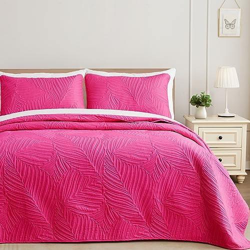 Exclusivo Mezcla Lightweight Full Queen Quilt Bedding Set, Soft Microfiber