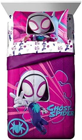 Spidey & His Amazing Friends Ghost Spider Gwen 5 Piece Twin Comforter Set
