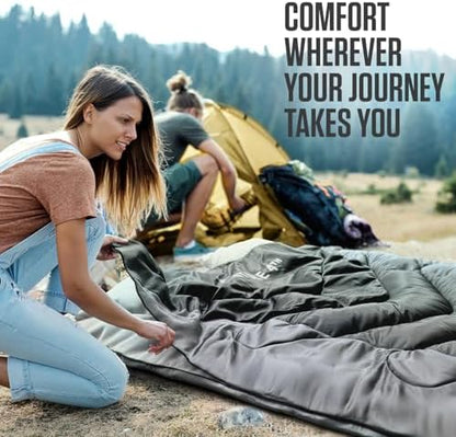 VENTURE 4TH Backpacking Sleeping Bag for Camping - Single, XXL & Double