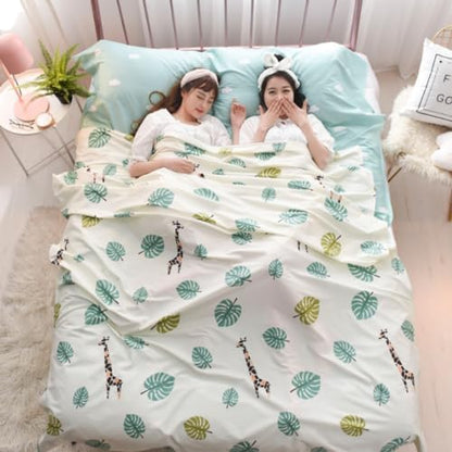 TRIWONDER Sleeping Bag Liner Cotton Camping Travel Sheet Sleep Sack Adult for Hostels Outdoor Picnic Planes Trains