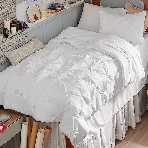 Bedsure Twin XL Comforter Set & Sheet Set, 5-Piece White Bed in a Bag