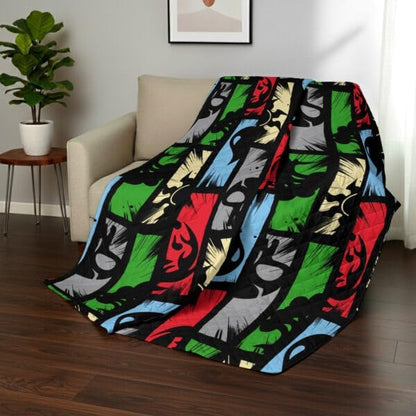 Northwest Magic The Gathering Animated Magic Full/Queen Quilted Blanket, Comfy Throw, Adults Boys Girls, Soft Lightweight Bedding for Bed, or Couch, 90 x 90 inches