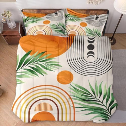 WeCozy Full Comforter Set, 3 Pieces Contemporary Mid Bedding, All Season