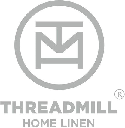Threadmill Cotton Full Size Sheet Set | 100% Cotton Sheets for Full Size Bed | Damask Jacquard Full Bed Sheets Set with 16” Deep Pocket | Soft Sateen Weave 4-Piece Cooling Bedding Set | White