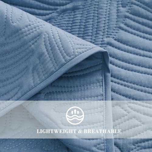Exclusivo Mezcla Lightweight Full Queen Quilt Bedding Set, Soft Microfiber
