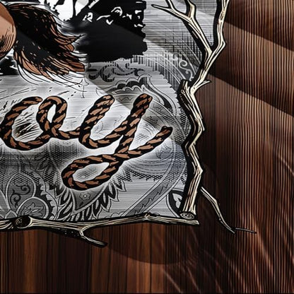 Brown Western Cowboy Comforters Queen Size，Boys Full Size Bedding Set Cowboy Themed，with 1 Comforter with 2 Pillow Case，Western Bedroom Decor for Boys Men Kids