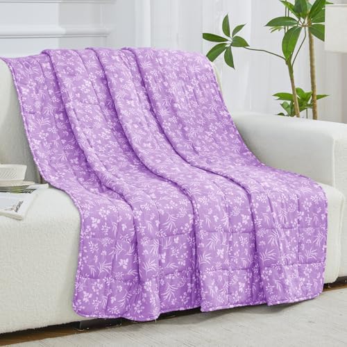 yescool King Size Weighted Blanket for Adults 20lbs, 80” x 87”, Mauve