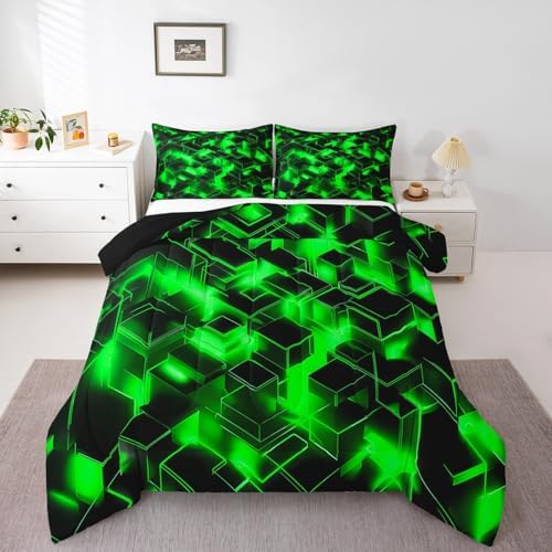 Feelyou Honeycomb Hexagonal Comforter Set Toddler Size Kids Boys Girls