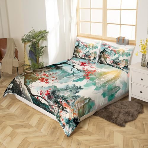 Feelyou Japanese Style Duvet Cover King Size Boys Girls Teens