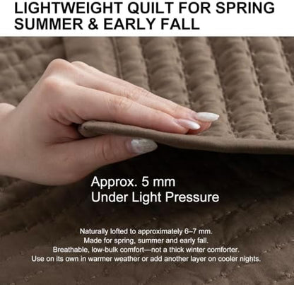 XL King Quilt Set 108 x 98 in, Lightweight, Cub