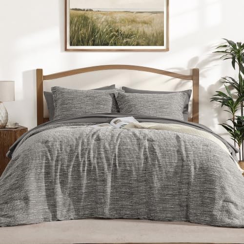 MaiRêve King Size Comforter Set Chenille Textured 7 Pieces Bed in a Bag