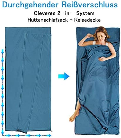 Sleeping Bag Liner,Travel Sheets & Adult Sleep Sack & Self Tan Sleep Sack for Backpacking,Hotel, Hostels, Lightweight Single Camping Sleep Pod