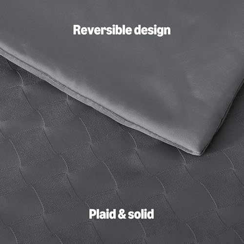 Amazon Basics Cooling Comforter, Soft Lightweight Waffle Weave Blanket for Hot Sleepers, Summer & All Season Bedding to Keep Cool for Night Sweats, 68"x90", Twin, Dark Gray