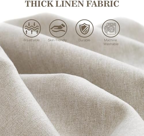DEEPSHARK Bed Gap Filler for Headboard,Space Filler Between Bed and Wall Side,High-Density Sponge, Removable and Washable Cover（Beige-King-78 * 8 * 6in）