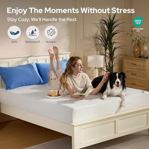 BEDLORE California King Mattress Protector, Waterproof Mattress Cover