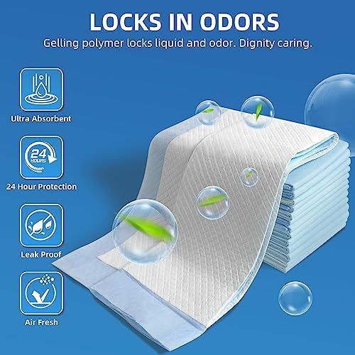 SOFYFINE 100 Count Extra Large Chucks 36"x36" Thicken Elderly Adults Incontinence Bed Pads Disposable, Heavy Duty Absorbency Underpads Waterproof, XXL Extra Large Puppy Pee Training Pad
