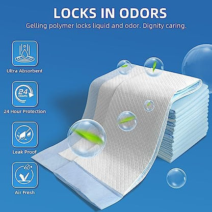 SOFYFINE 100 Count Extra Large Chucks 36"x36" Thicken Elderly Adults Incontinence Bed Pads Disposable, Heavy Duty Absorbency Underpads Waterproof, XXL Extra Large Puppy Pee Training Pad
