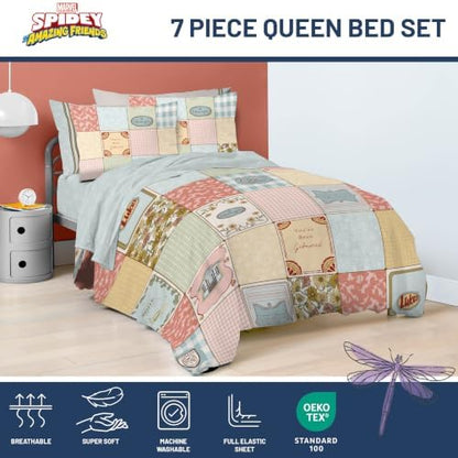 Gilmore Girls Queen Comforter Set 7 Piece Soft Bedding for Girls, Multi