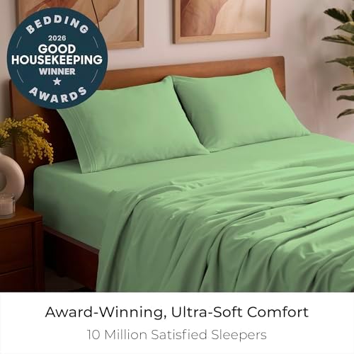 Mellanni Iconic 4-Piece, Ultra Soft Sheet Set (Full, Pistachio)