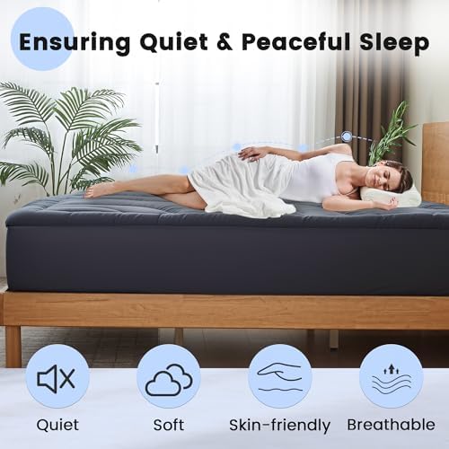 Waterproof Mattress Pad Full, Quilted Fitted Full Mattress Protector