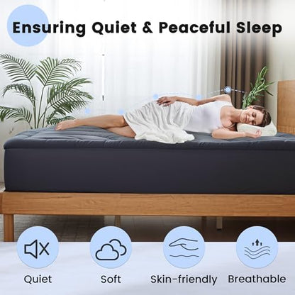 Waterproof Mattress Pad Full, Quilted Fitted Full Mattress Protector