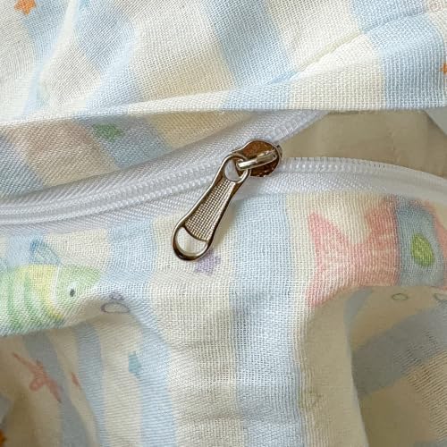 VM VOUGEMARKET Kids Fish Duvet Cover Set Twin,Blue Striped