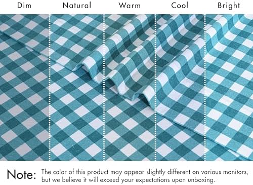 RUVANTI Flannel Sheets Set Full Size, Cabin Plaid