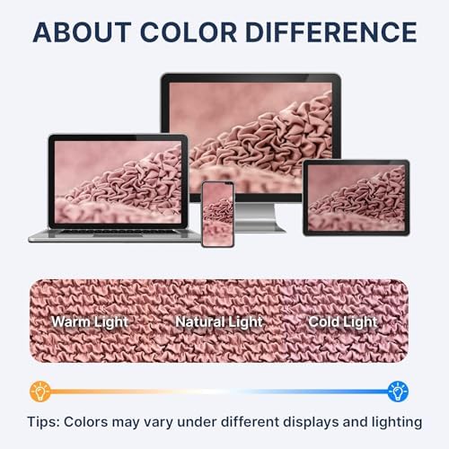 PAULATO BY GA.I.CO. Stretch Headboard and Frame Slipcover – Soft Bi-Elastic 1-Piece Bedframe Cover – Furniture Protector Machine Washable – Coral Pink (King 75"-83" Wide)