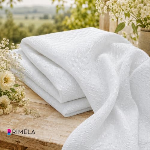 White Jacquard Bed Skirt Queen 15" Drop, Elastic Wrap Around Bedskirt
