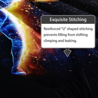 Axolotl 3D Baseball Comforter Set King,Sports Bedding,Red Blue Water Fire Comforter Set,Sports Baseball Loveer Bedding,Ball Sport Game Quilt for Kids Boys Teens Adults,1 Quilt 2 Pillowcases