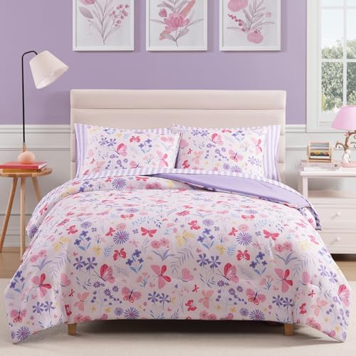 Queen Comforter Set with Sheets for Girls-7 Pieces Soft Queen Bedding Sets
