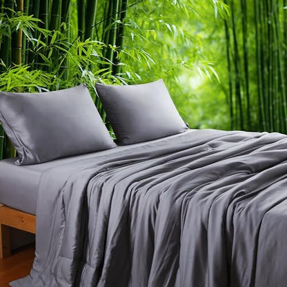 Bamboo Viscose Summer Comforter/Blanket King Size, 106 x 90 Inches