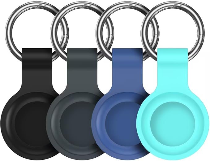Compatible for AirTag Holder Keychain for Apple Air Tag 1st&2nd Generation | Airtag Key Chain Ring Case Cover for Air Tag Holder GPS Tracker Item Air Tags Finders Air Tagholder for Kids,Bags,Luggages