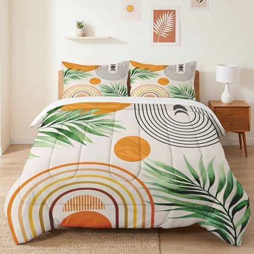 WeCozy Full Comforter Set, 3 Pieces Contemporary Mid Bedding, All Season
