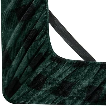 Elegant Comfort Luxuriously Soft 4-Piece Velvet Plush Flannel Sheet Set - Premium Quality -Cozy Warm, Anti-Static, Non Pilling Fuzzy Velvet Flannel Fleece Deep Pocket Sheet Set- King, Buffalo Green