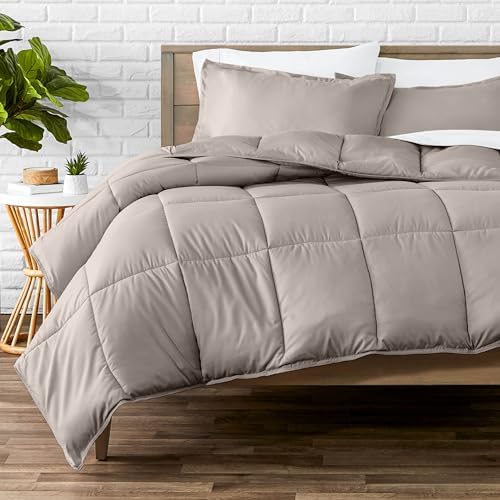 Bare Home Comforter Set - 1800 Ultra Soft (Cal King, Khaki)