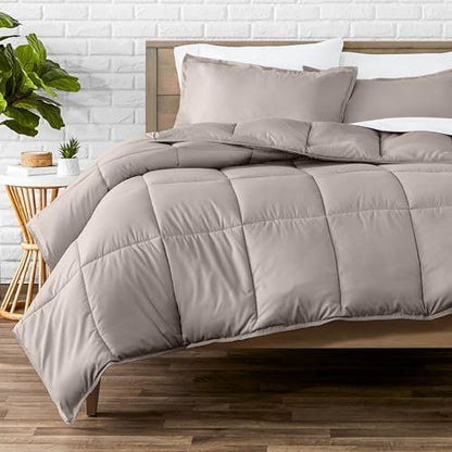 Bare Home Full Comforter Set - 1800 Ultra Soft (Full, Khaki)