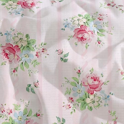BLOOMHAVEN Queen Comforter Set-7 Pieces Pink Floral Bed in a Bag Queen