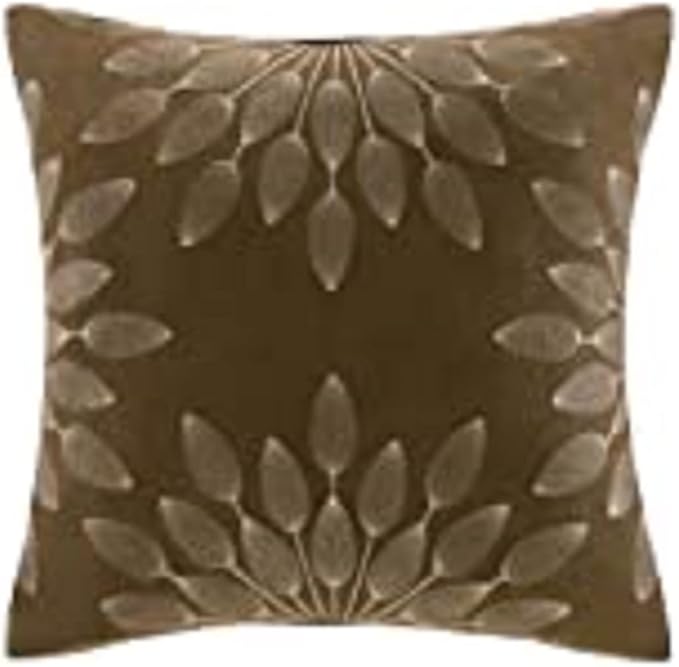 Madison Park Cozy Comforter Set-Luxury Faux Suede Design, Striped Accent, All Season Down Alternative Bedding, Matching Shams, Decorative Pillow, Natural, California King (104 in x 92 in)