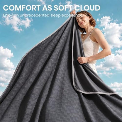 Topcee Cooling Blanket 90"x90" for Hot Sleepers Summer Cold Blanket