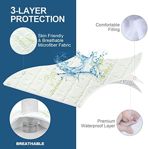 Kids Air Mattress Protector Waterproof, Viscose Made from Bamboo