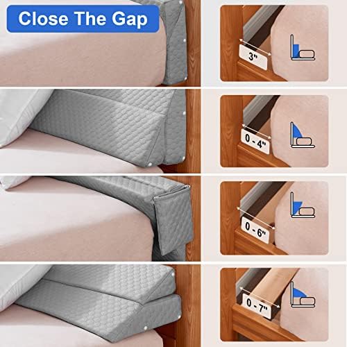 EUHAMS King Bed Wedge Pillow, Mattress Gap Filler for Headboard