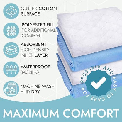 Epica Incontinence Bed Pads Washable Waterproof, 34"x52" (1 Pack)