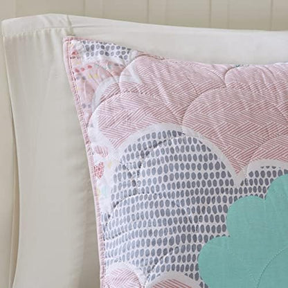 Intelligent Design Kids Cotton Playful Pink Twin Quilt Set, 4pc