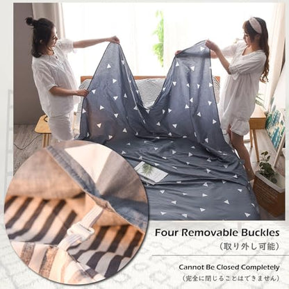TRIWONDER Sleeping Bag Liner Cotton Camping Travel Sheet Sleep Sack Adult for Hostels Outdoor Picnic Planes Trains