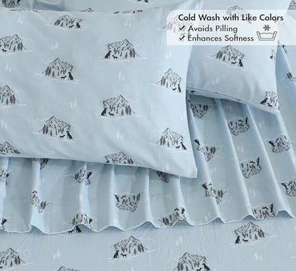 RUVANTI Flannel Sheets Full Size, Soul Dog