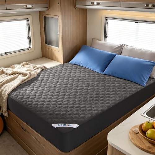 BEDLORE Waterproof RV Queen Size Mattress Protector, Deep Pocket Fit